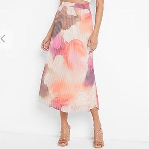 High waisted express pleated skirt